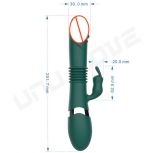 Rose Red G Spot Vibrator Clitoral Stimulator Beaded Thrusting Dildo Licking Rabbit Vibrator for Women