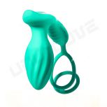 Factory Cheap Anal Plug Vibrator App Double Vibrating Ring Masturbator Cock Ring Vibrator Prostate Massager Saxy Toys Men