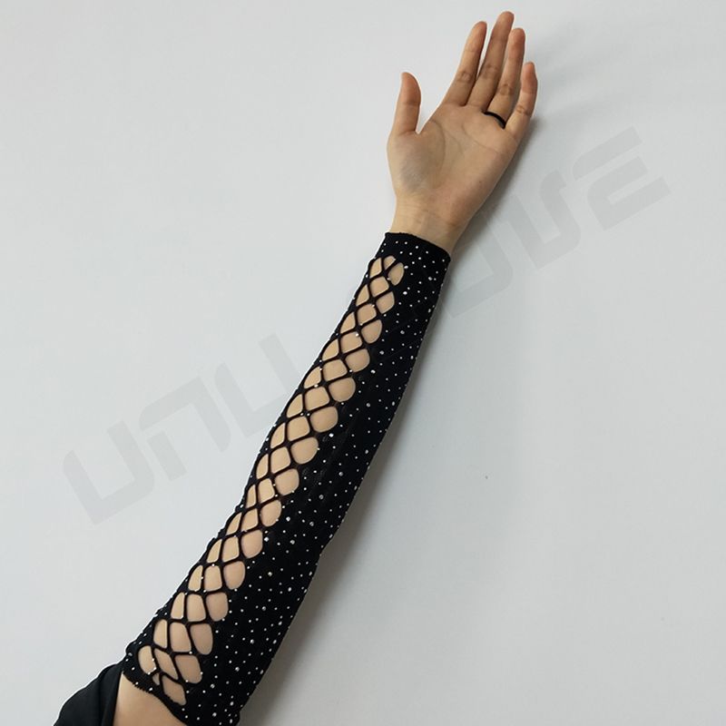 High Quality Black Diamond Sexy Lingerie Women Mesh/Hollow Perspective Underwear Lenceria Sexy Set Long sleeve
