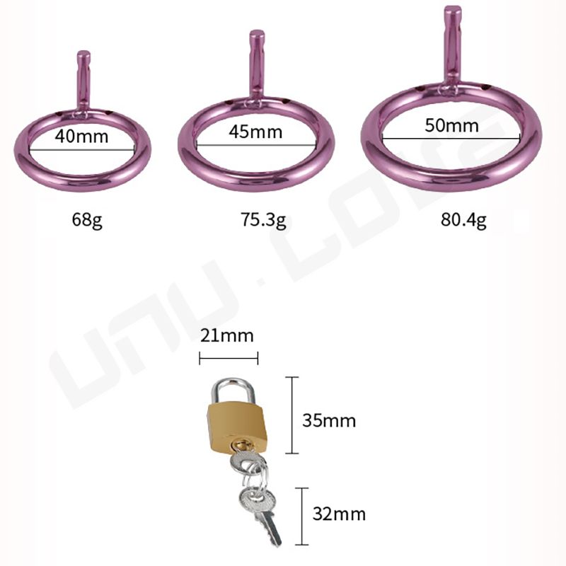 High Quality Metal Stainless Steel Chastity Lock For Men Chastity Cage Sex Toys For Men